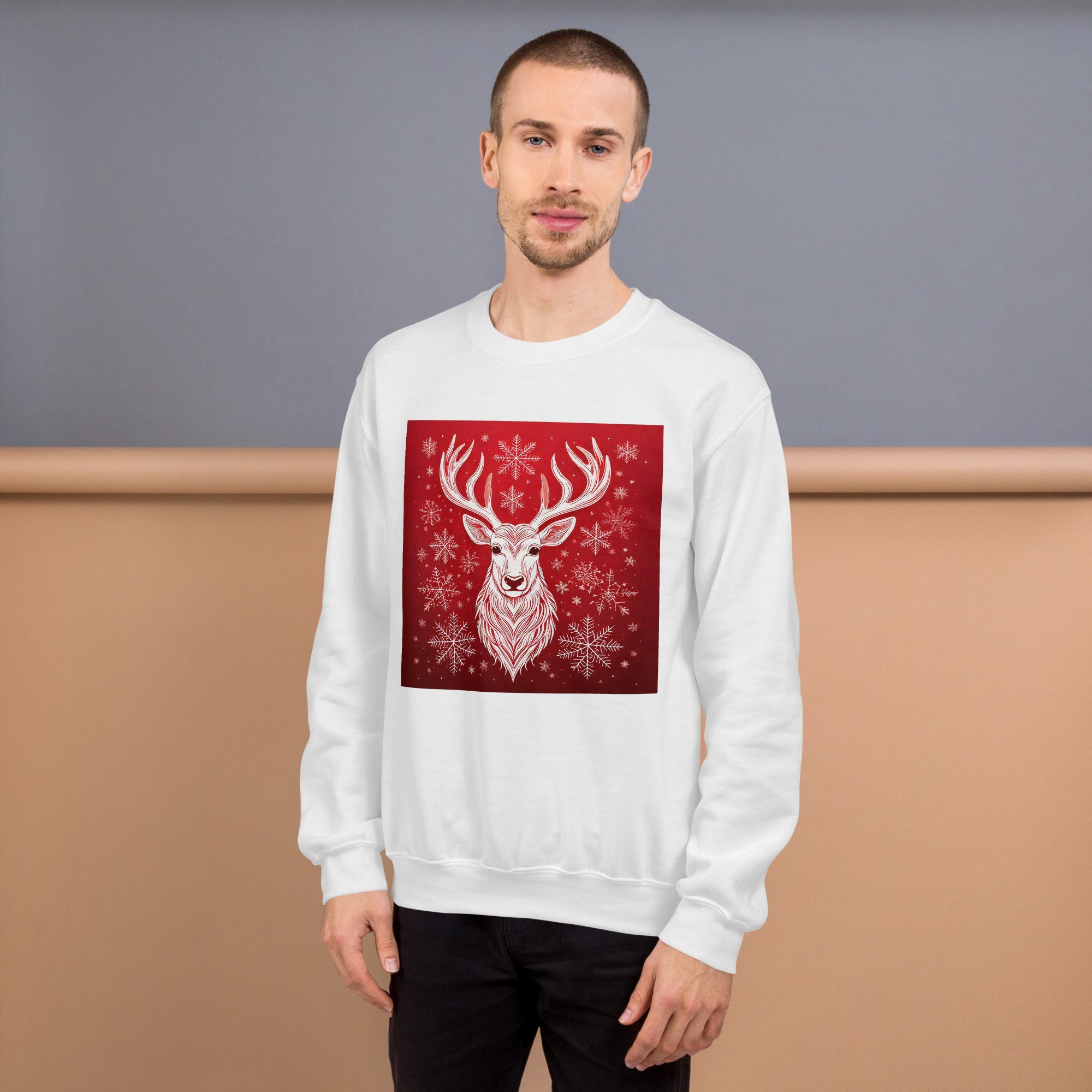 Unisex Christmas Party Sweatshirt. Christmas Sweater Alternative. Red or White Pullover. WickedYo.